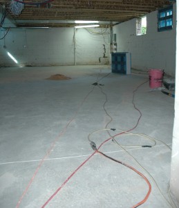 Basement floor